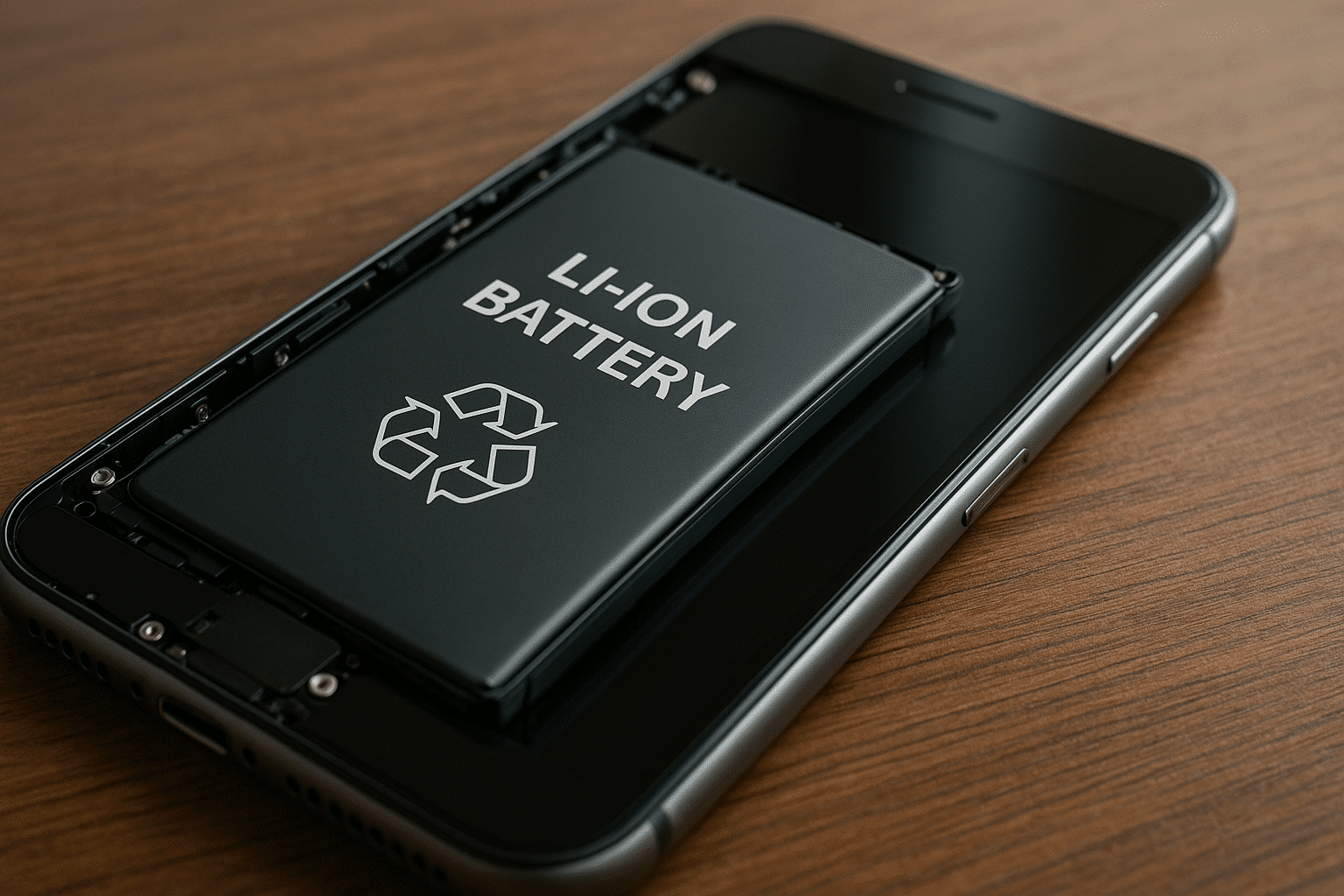 Lithiumion battery powering smartphone for efficient energy use