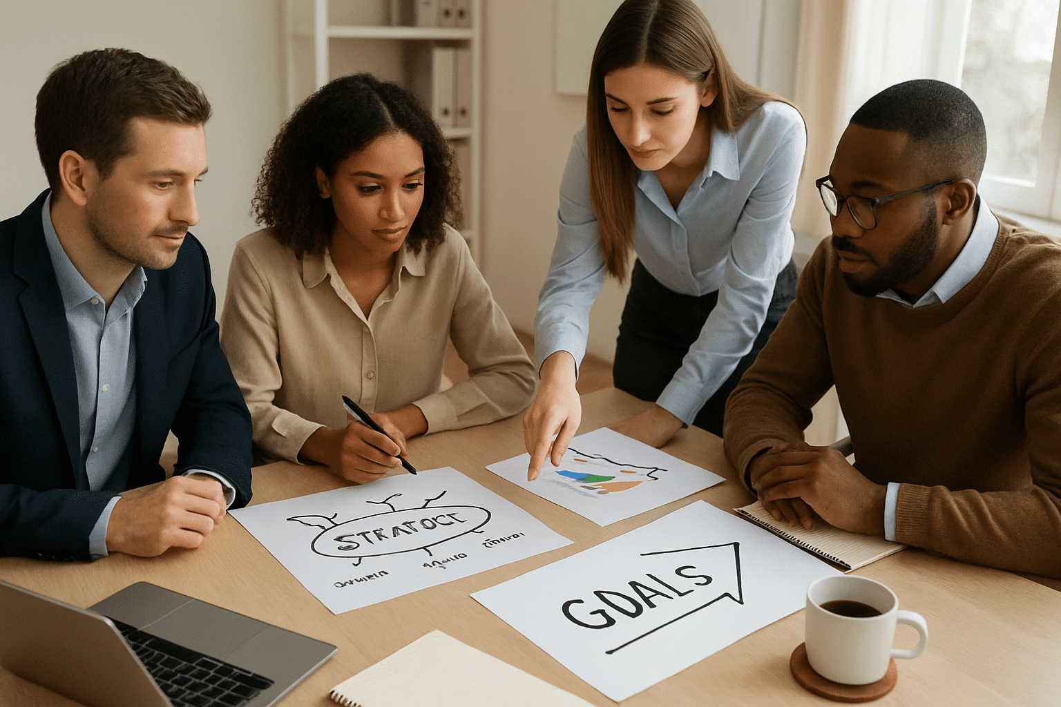 Strategic planning session focusing on future business goals